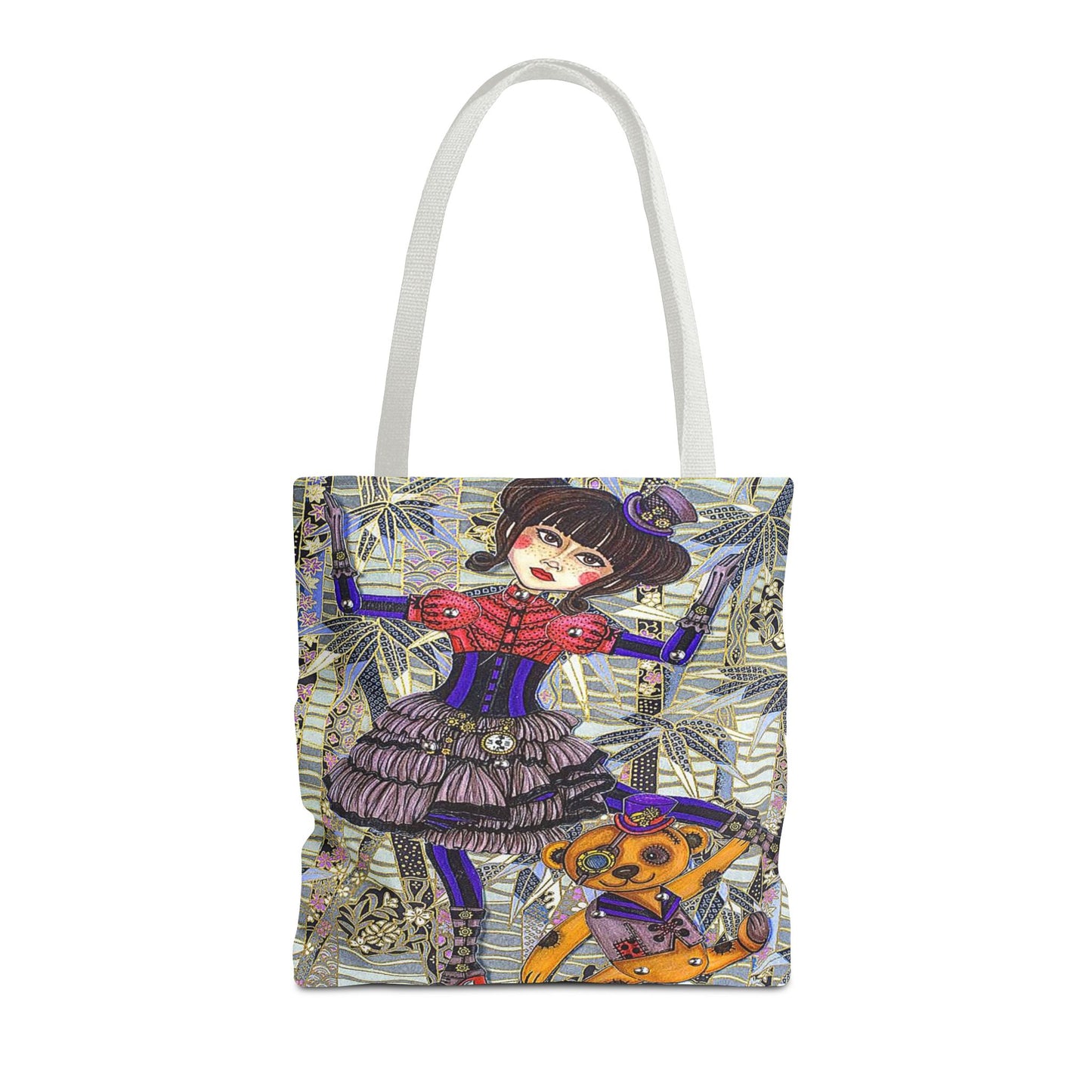 Gothic Steampunk Anime Doll Tote Bag 2