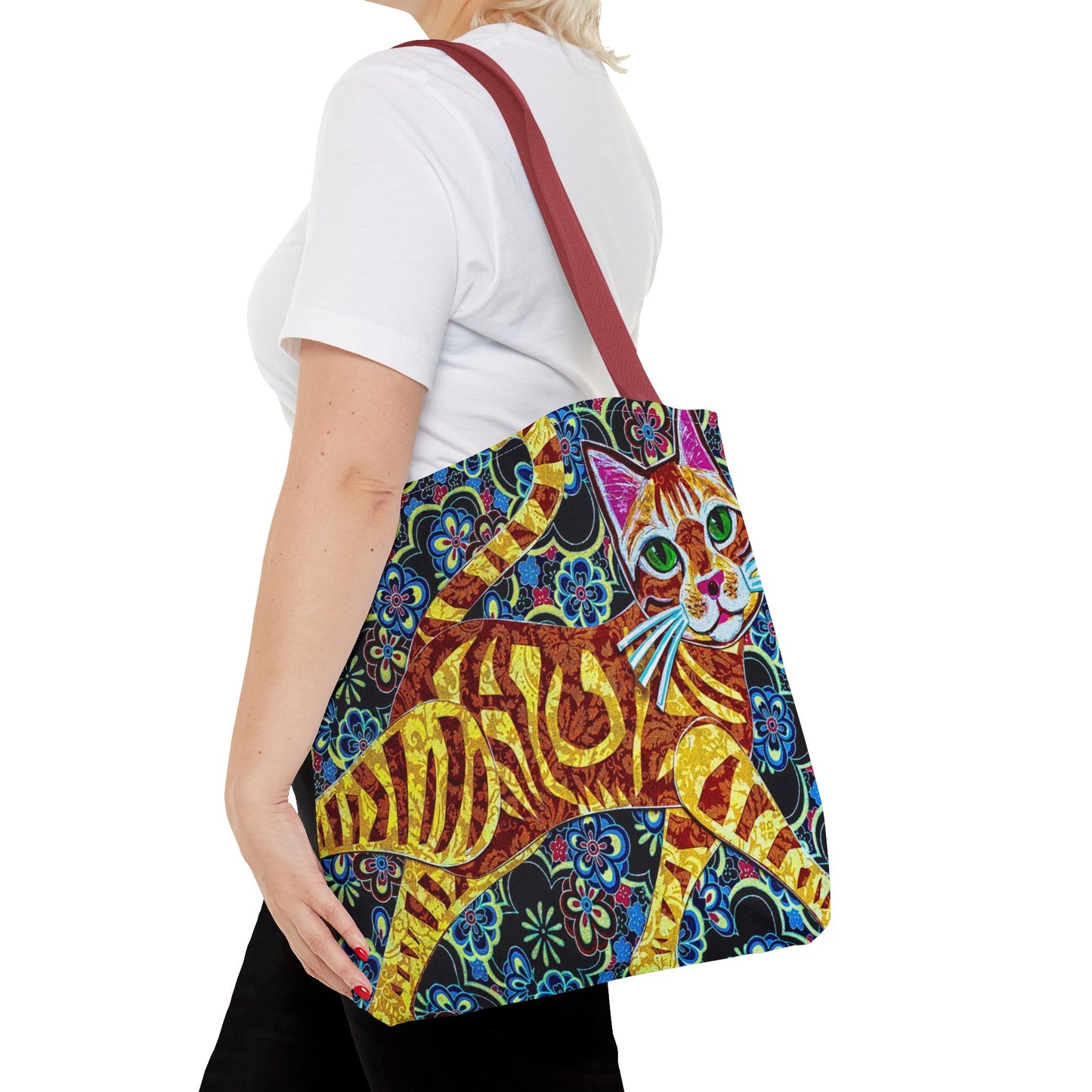 Cats Tote Bag Japanese Florals