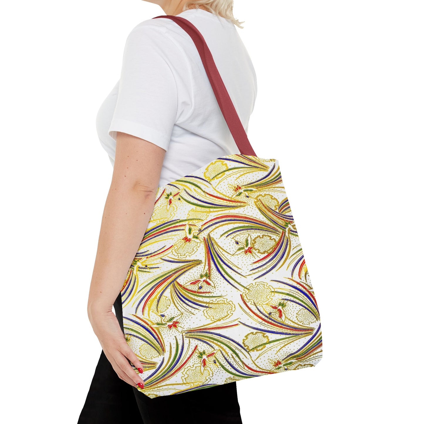 Tsuru Yukiwa Cranes Tote Bag / Yellow