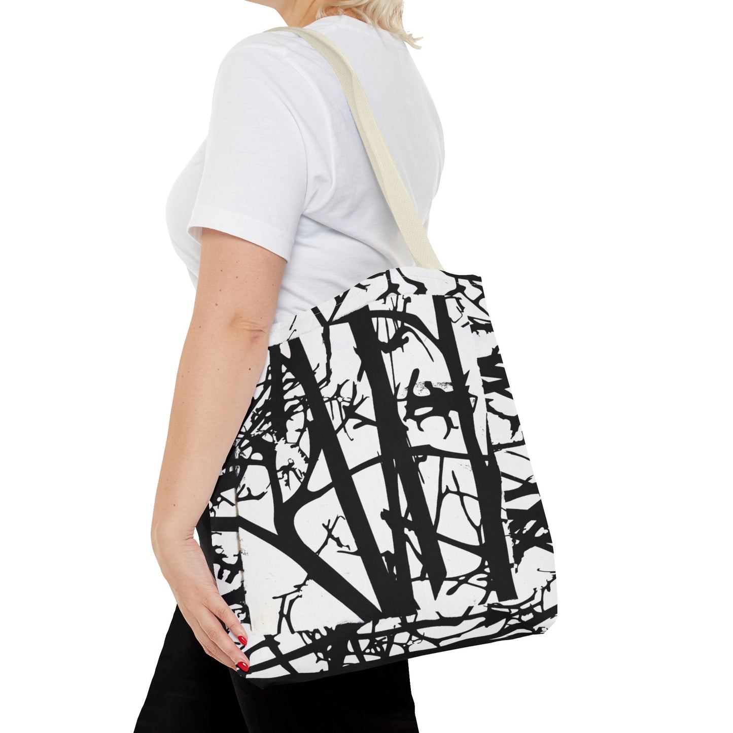 Black Trees Tote Bag