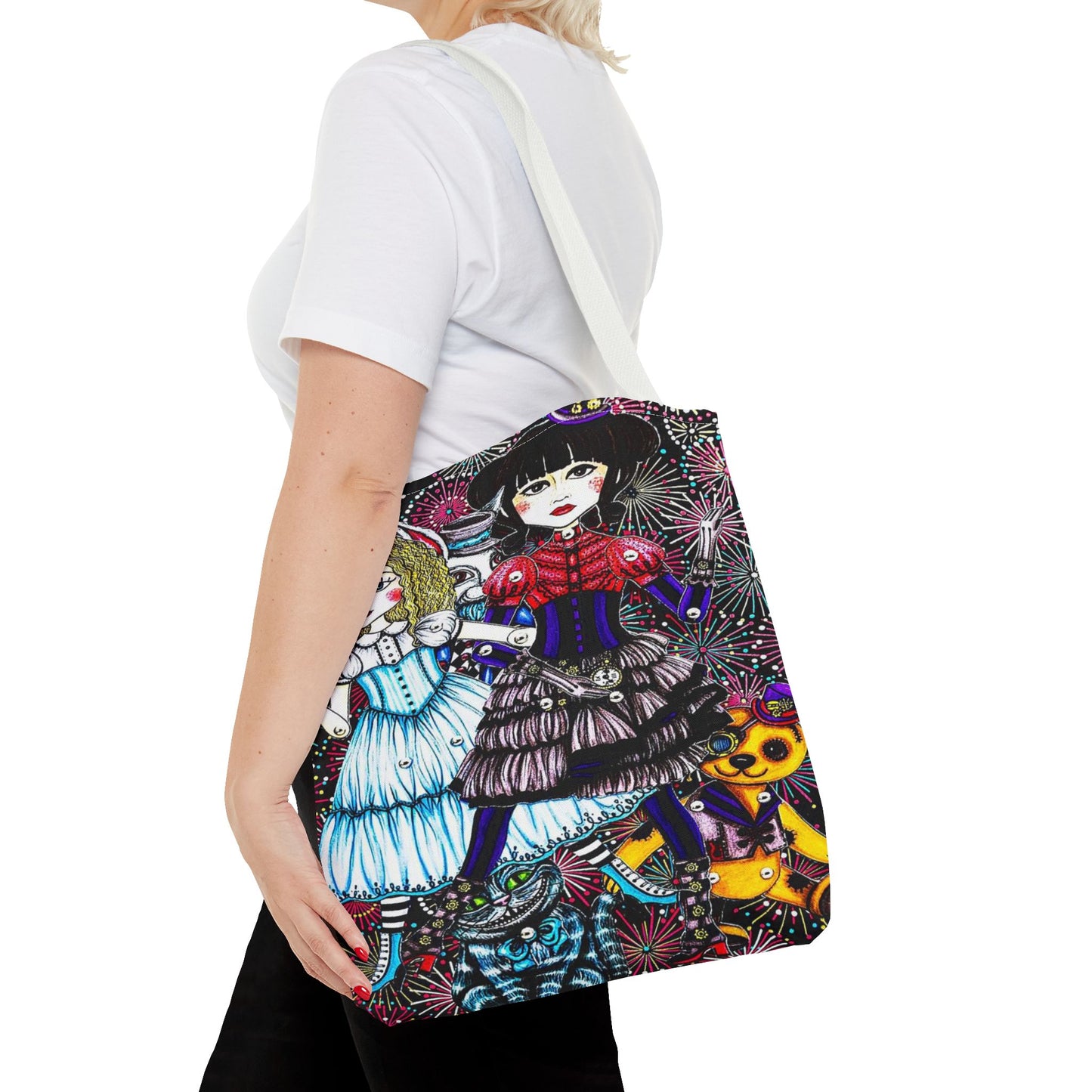 Gothic Steampunk Anime Doll Tote Bag 4
