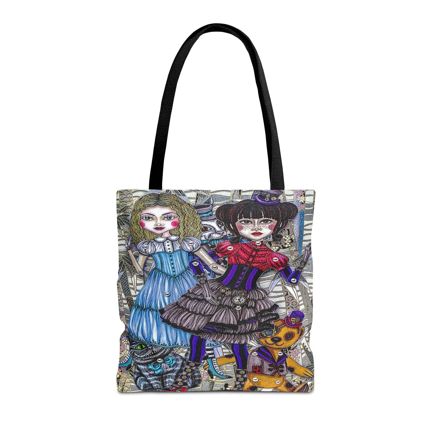 Gothic Steampunk Anime Doll Tote Bag 3