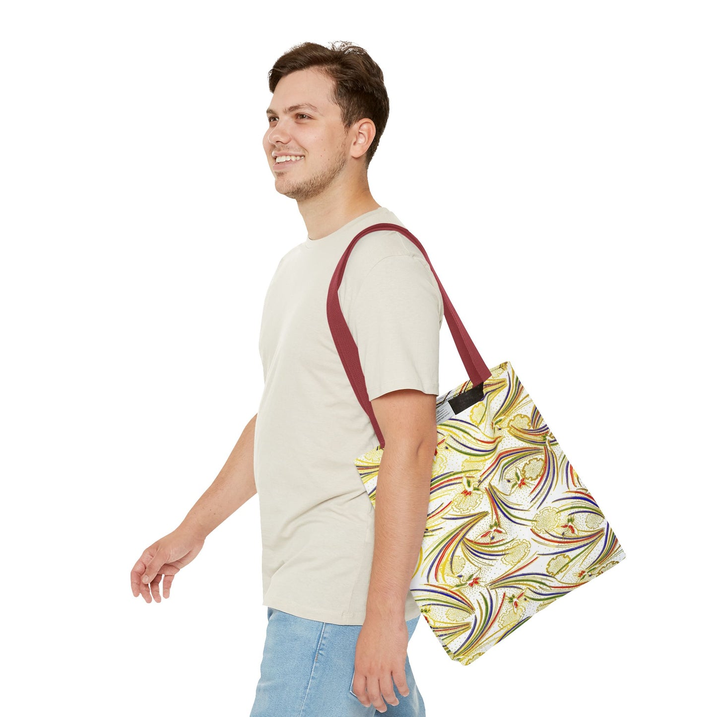 Tsuru Yukiwa Cranes Tote Bag / Yellow