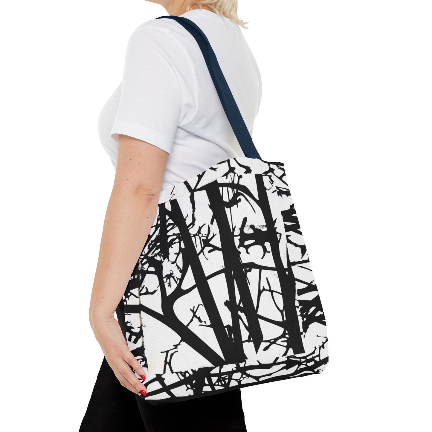 Black Trees Tote Bag