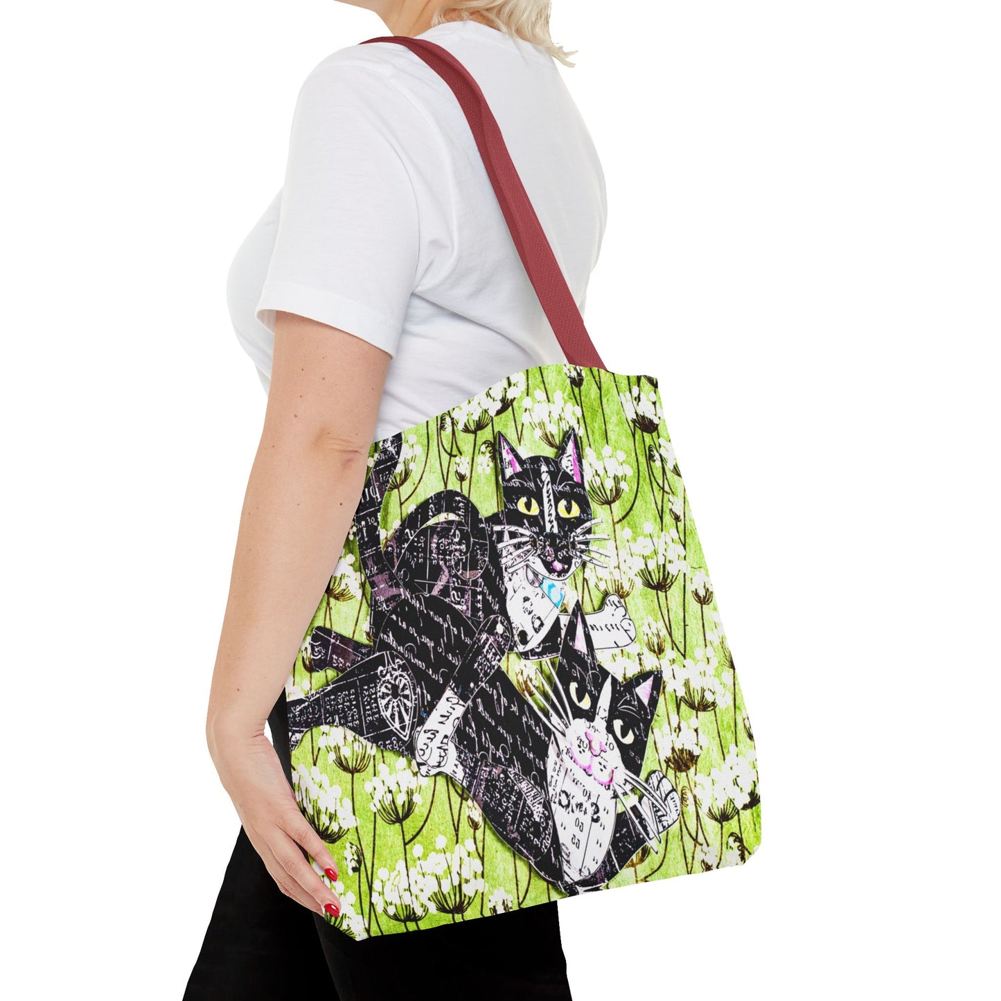 Cats Flying Tote Bag