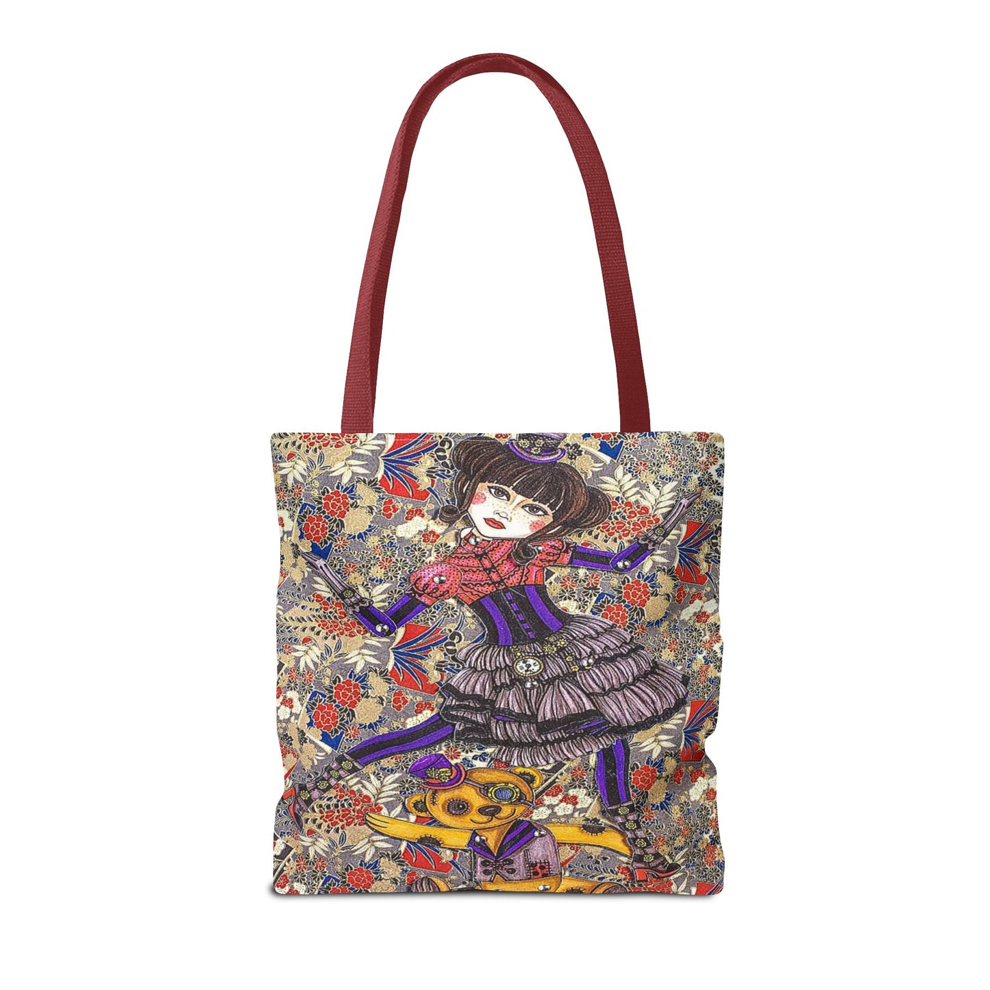 Gothic Steampunk Anime Doll Tote Bag 2