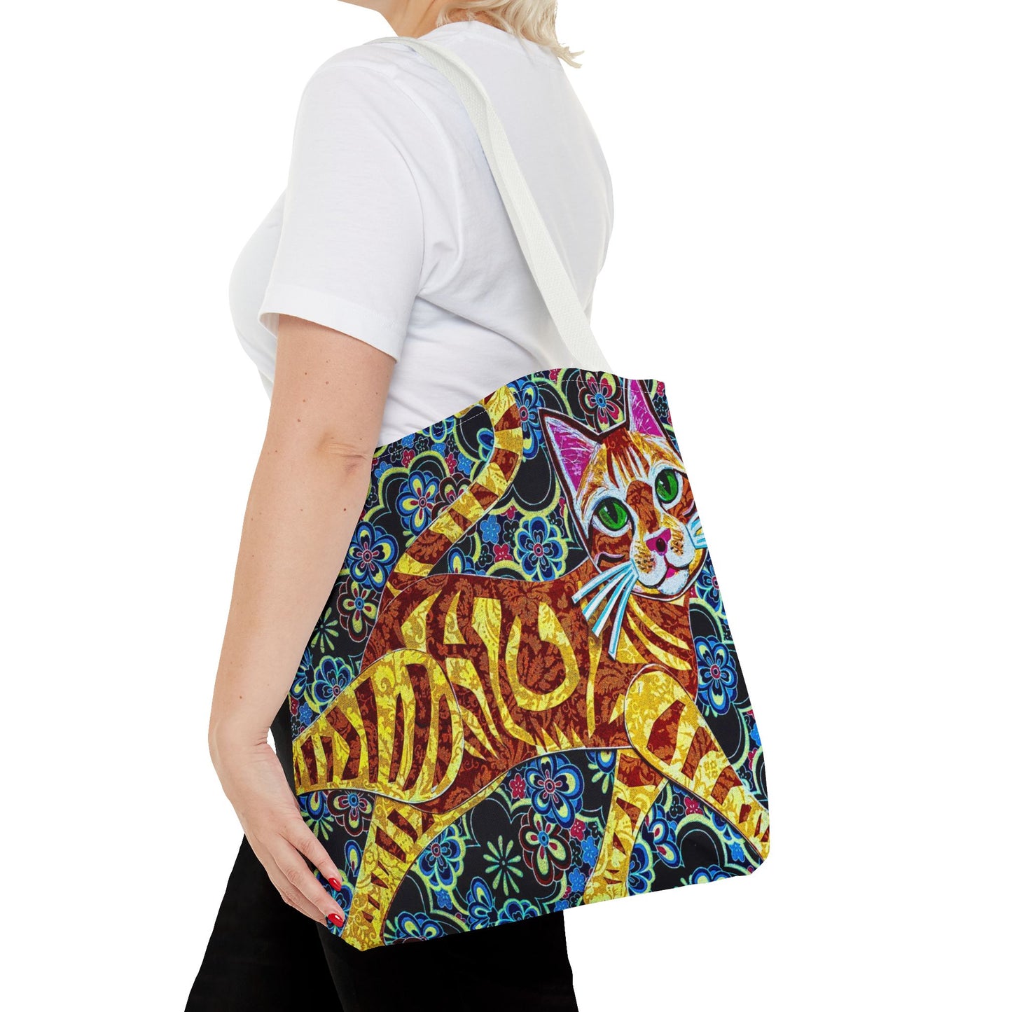 Cats Tote Bag Japanese Florals