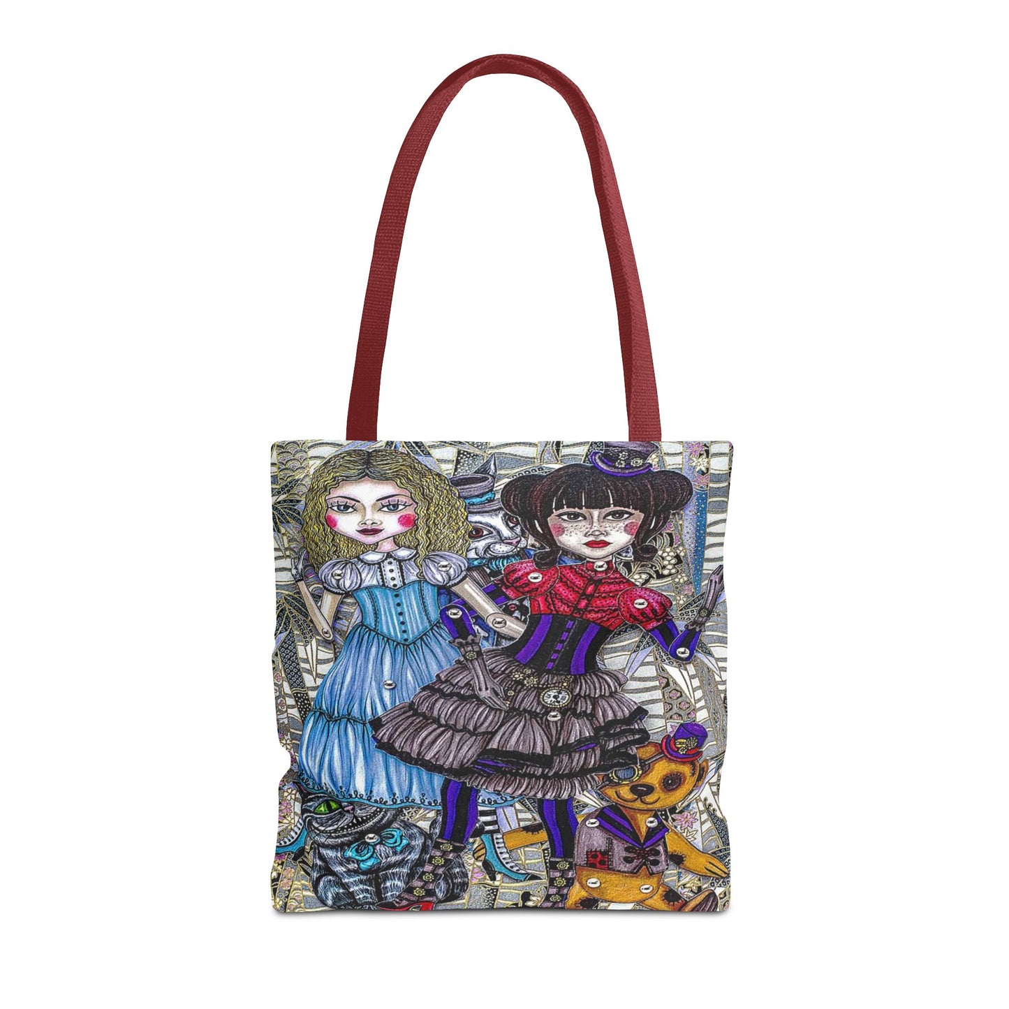 Gothic Steampunk Anime Doll Tote Bag 3