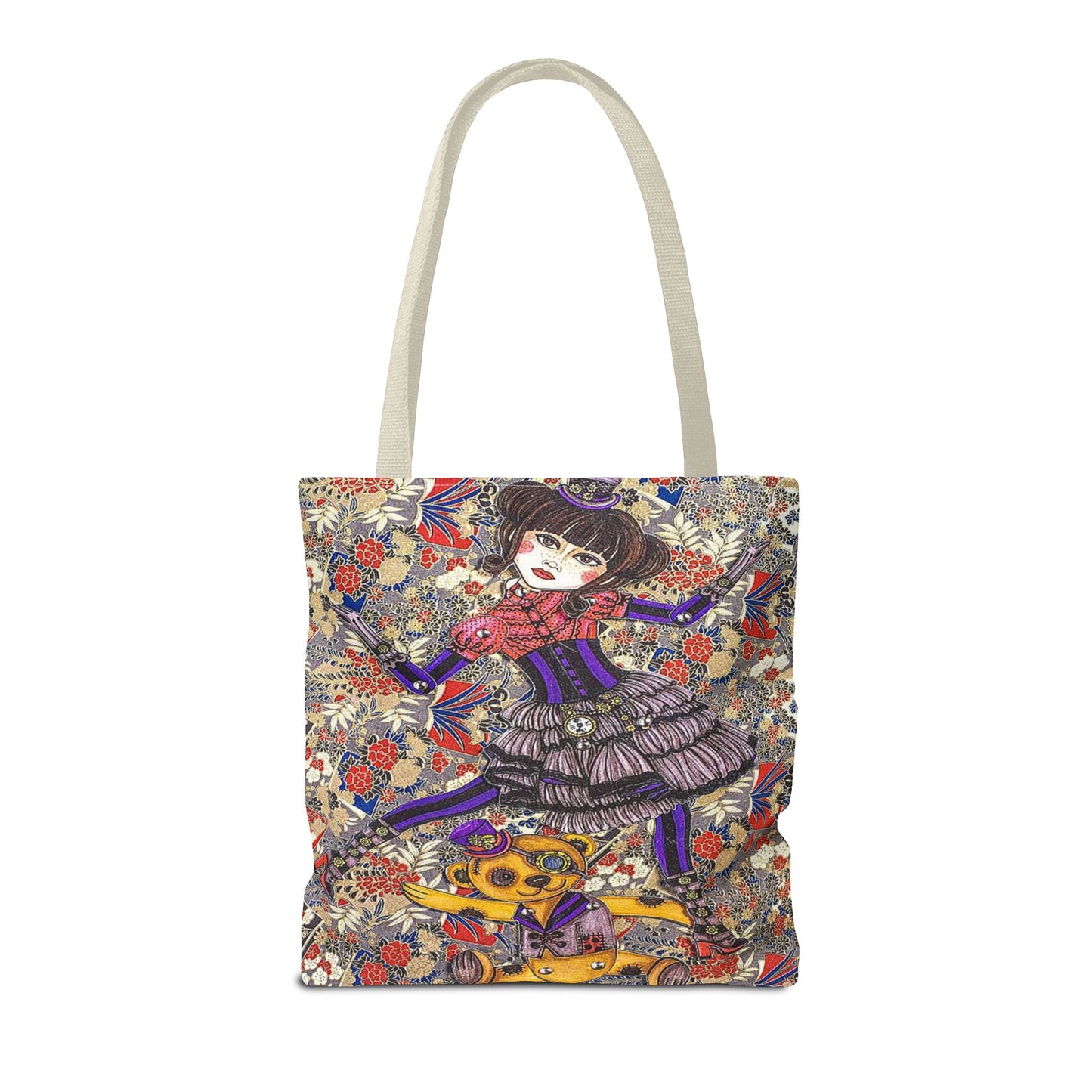 Gothic Steampunk Anime Doll Tote Bag 2
