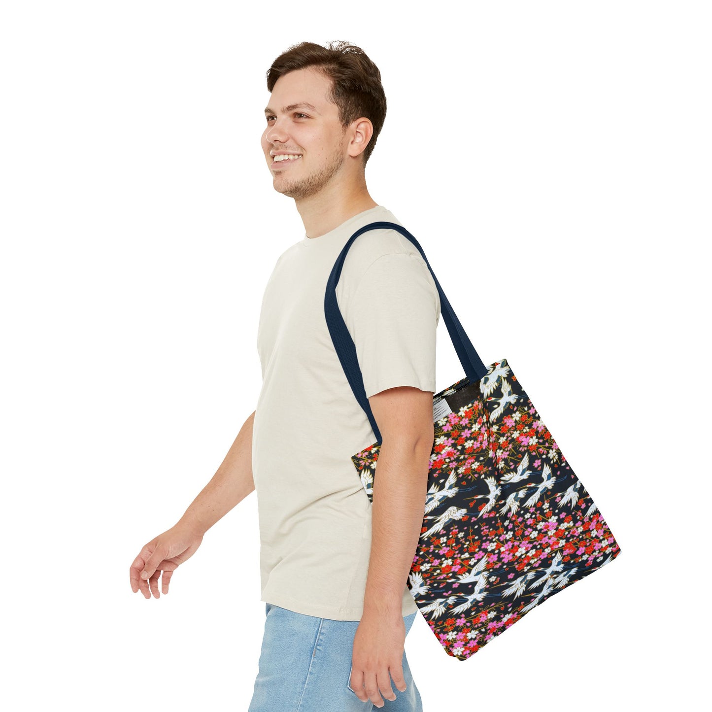 Birds Wisteria Tote Bag
