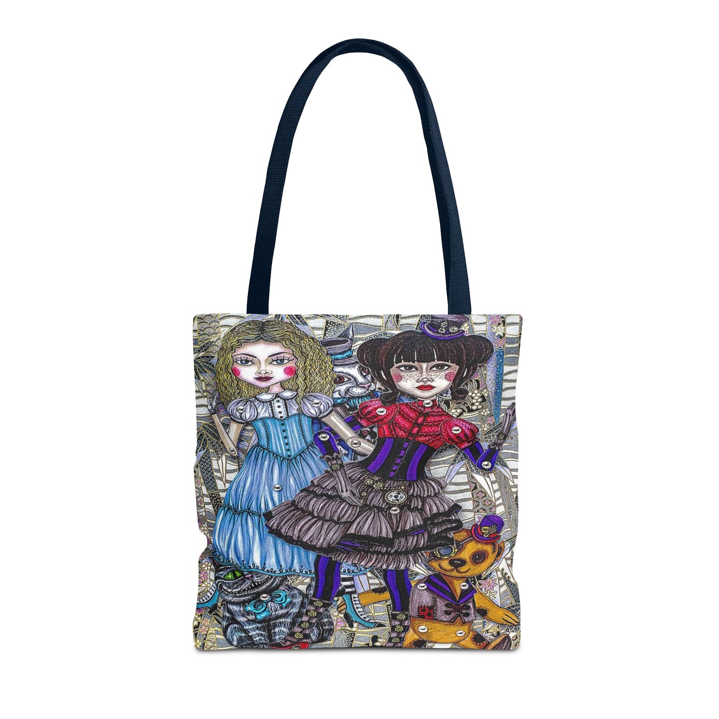 Gothic Steampunk Anime Doll Tote Bag 3