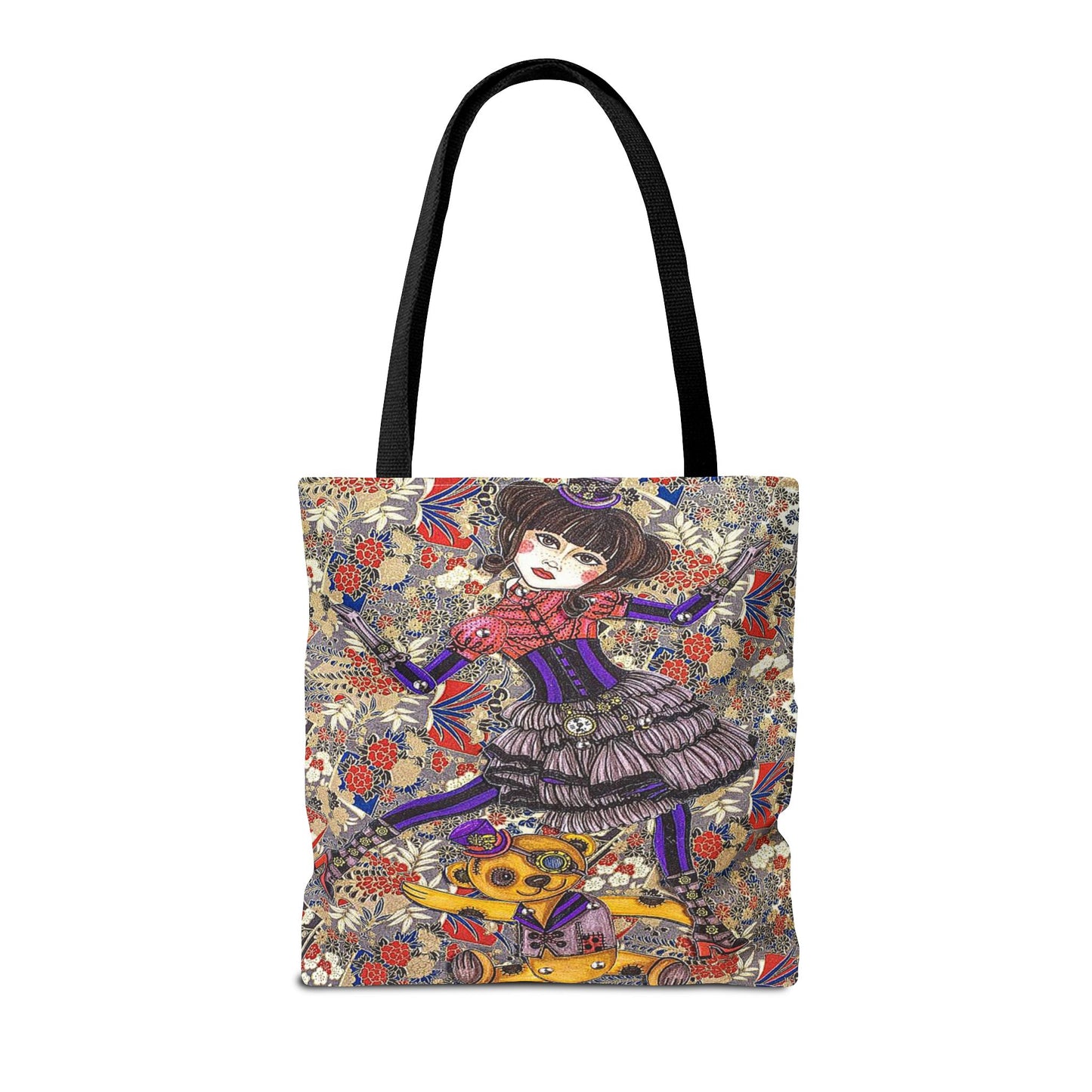 Gothic Steampunk Anime Doll Tote Bag 2