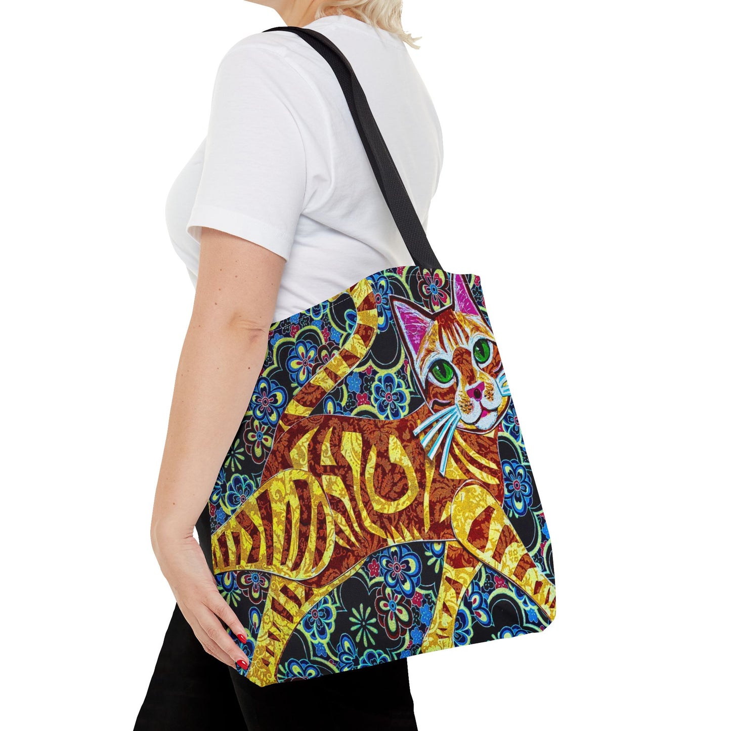 Cats Tote Bag Japanese Florals
