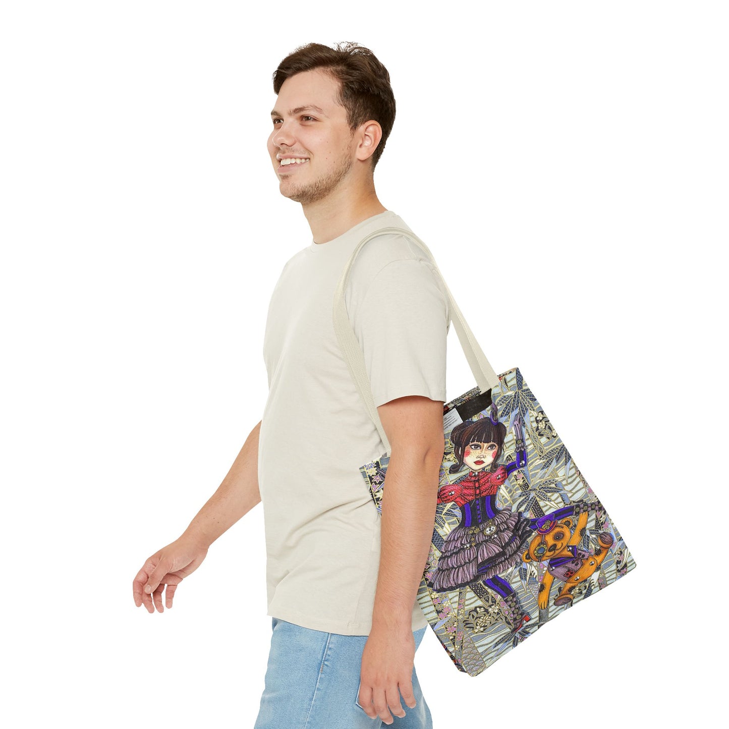 Gothic Steampunk Anime Doll Tote Bag 2