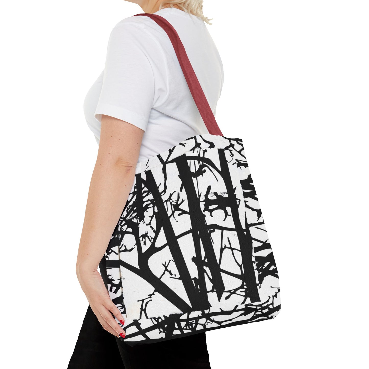 Black Trees Tote Bag