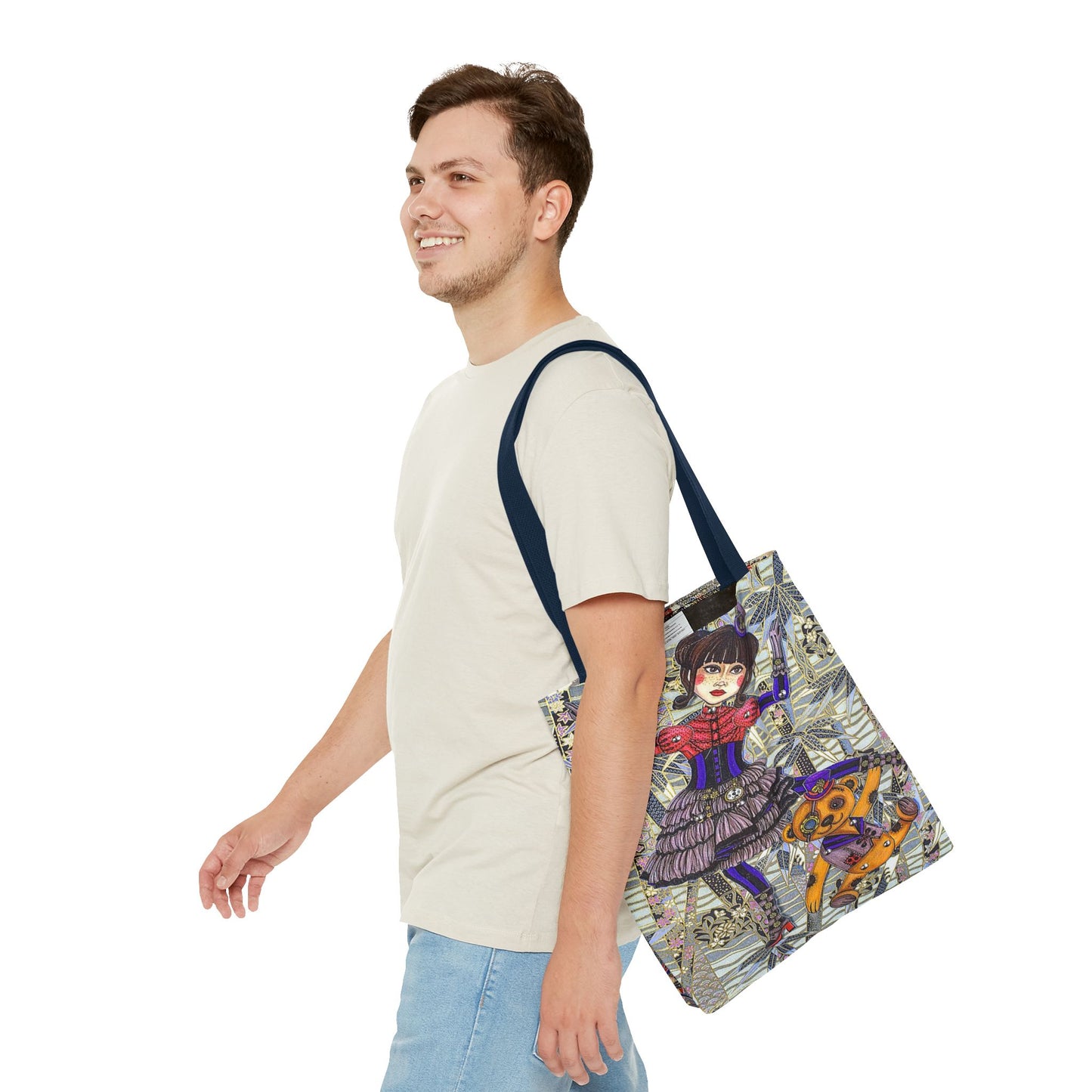 Gothic Steampunk Anime Doll Tote Bag 2