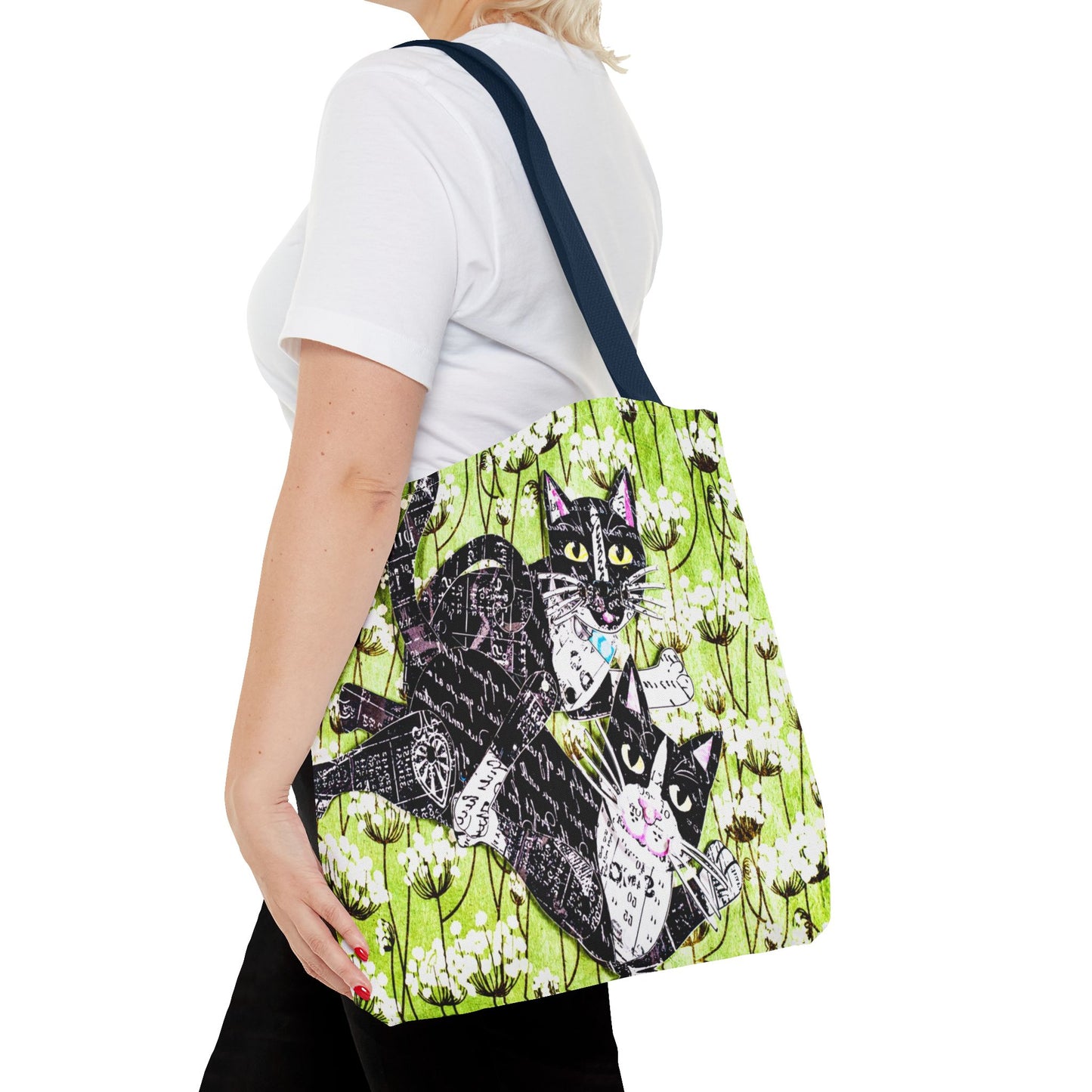 Cats Flying Tote Bag