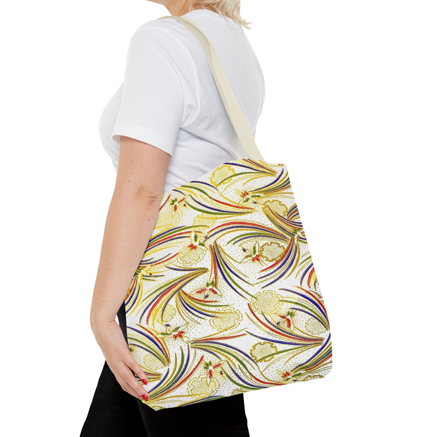 Tsuru Yukiwa Cranes Tote Bag / Yellow