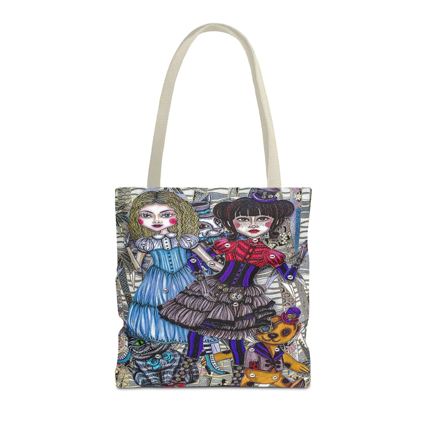 Gothic Steampunk Anime Doll Tote Bag 3
