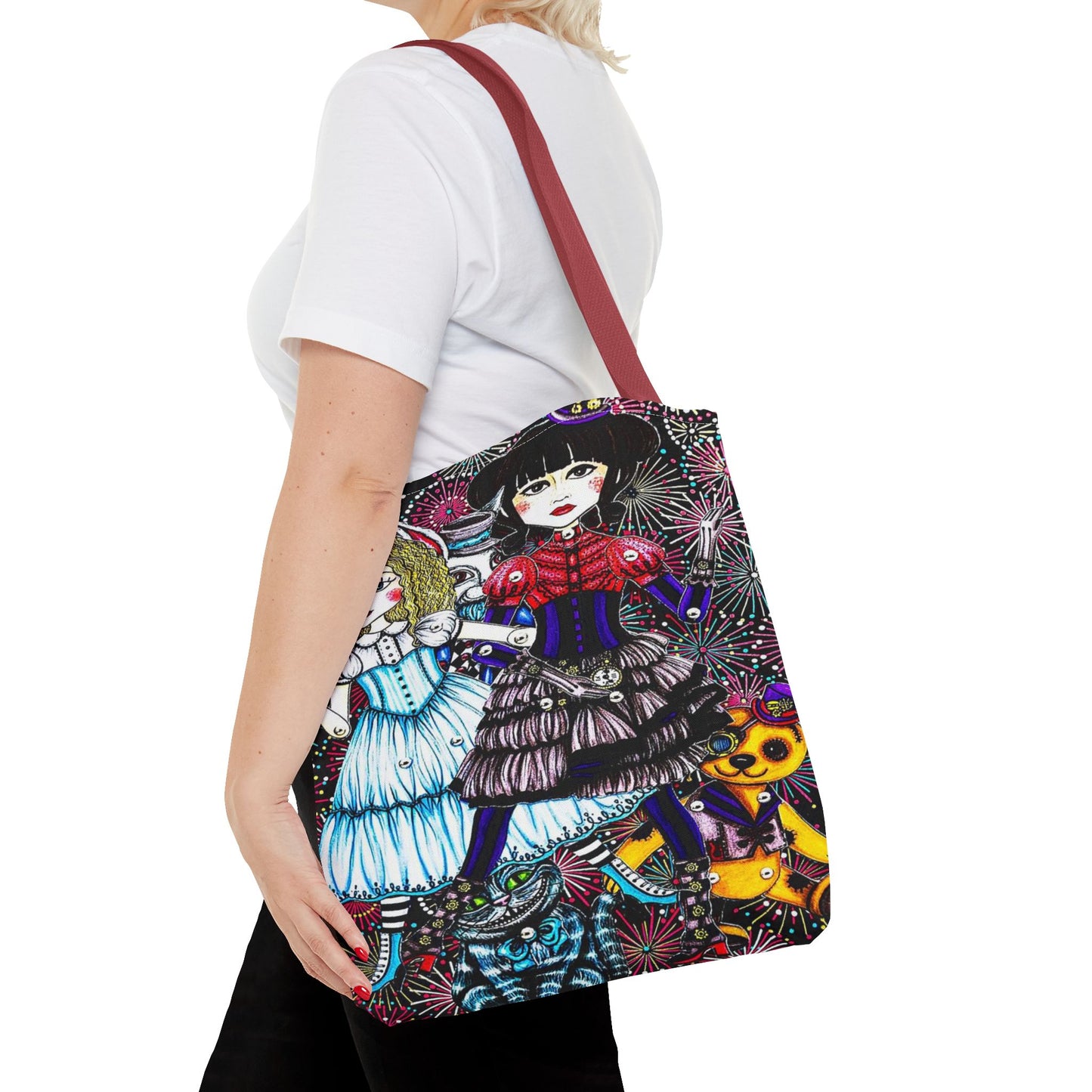 Gothic Steampunk Anime Doll Tote Bag 4