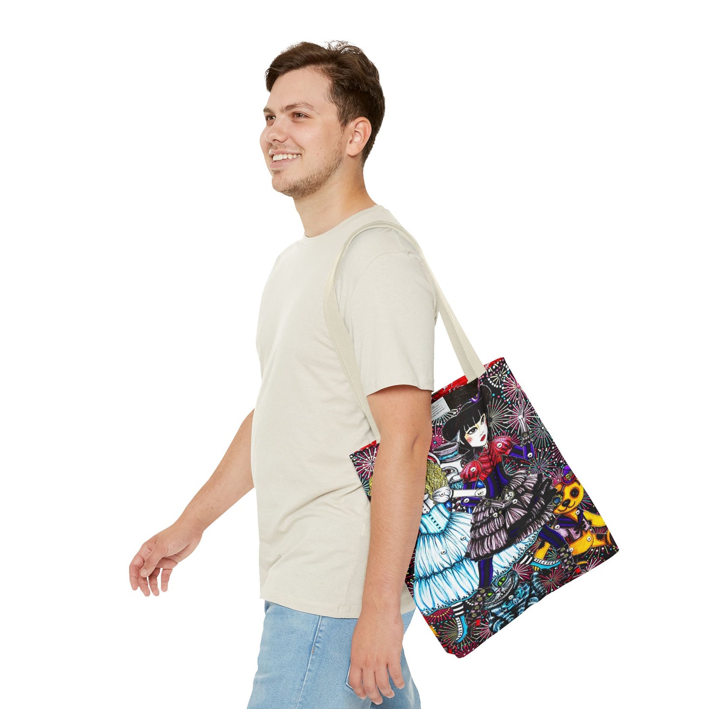 Gothic Steampunk Anime Doll Tote Bag 4