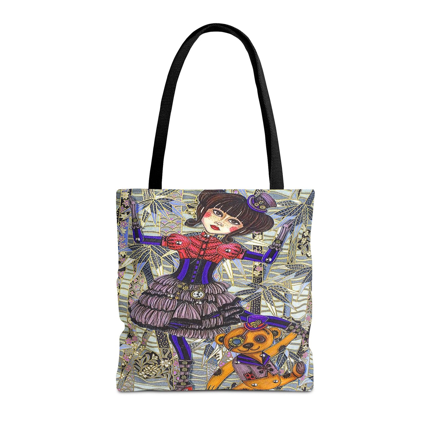 Gothic Steampunk Anime Doll Tote Bag 2