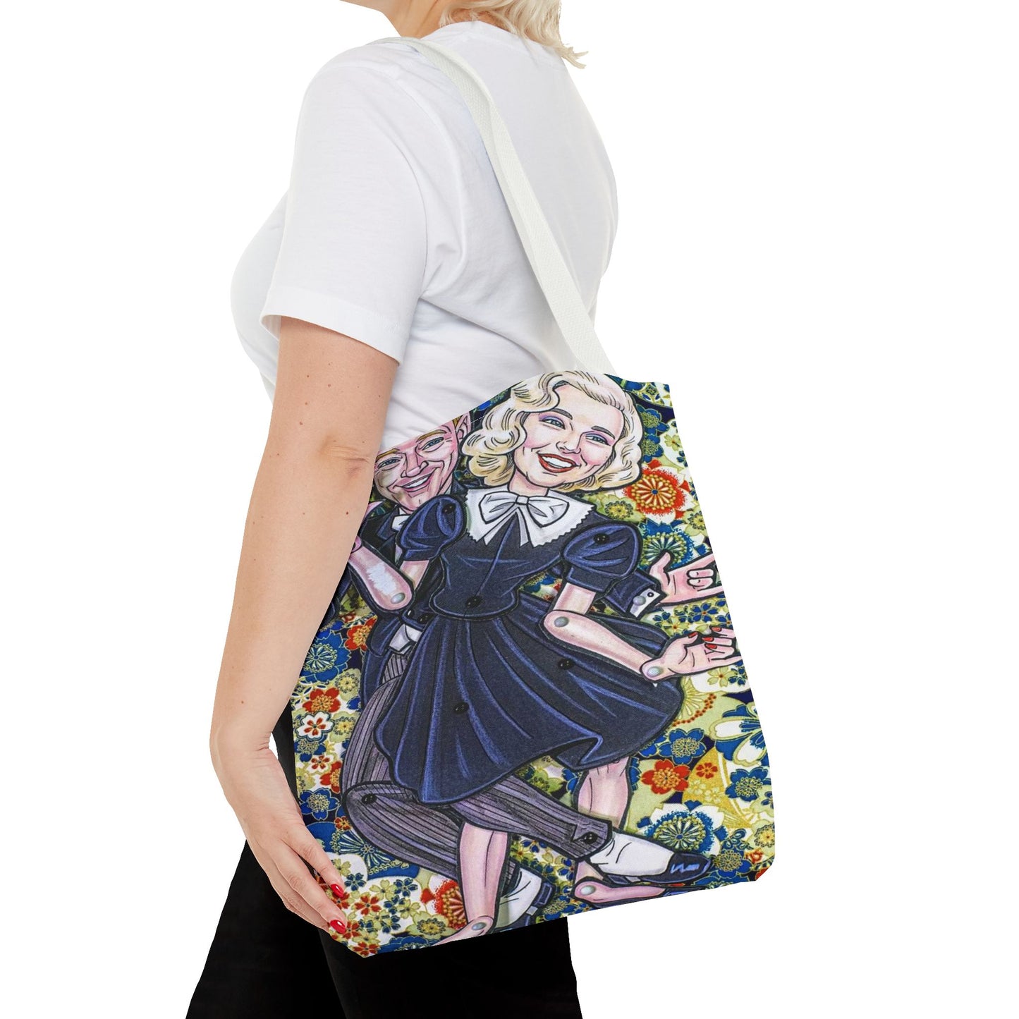 Fred Astaire Ginger Rodgers Dancing Stars Tote Bag 3