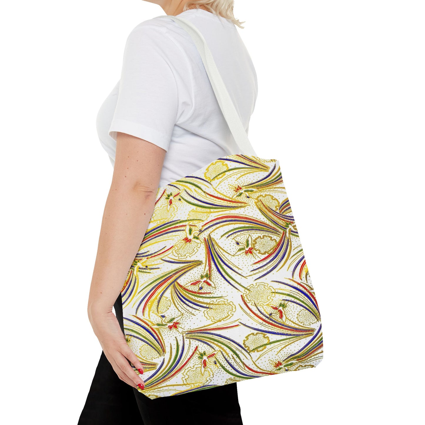 Tsuru Yukiwa Cranes Tote Bag / Yellow