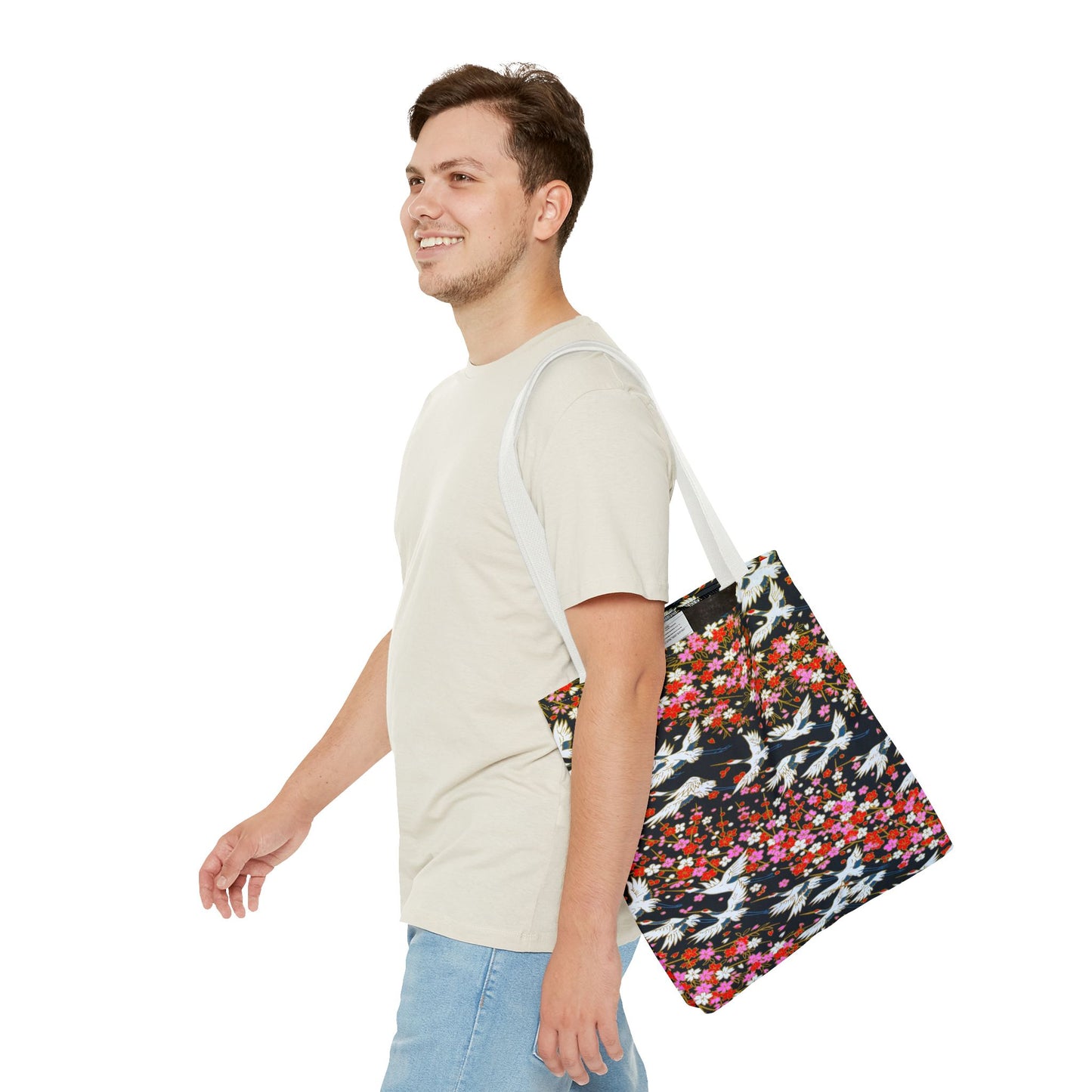 Birds Wisteria Tote Bag