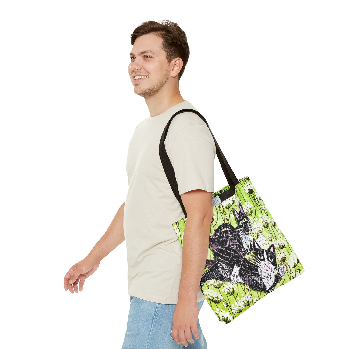 Cats Flying Tote Bag