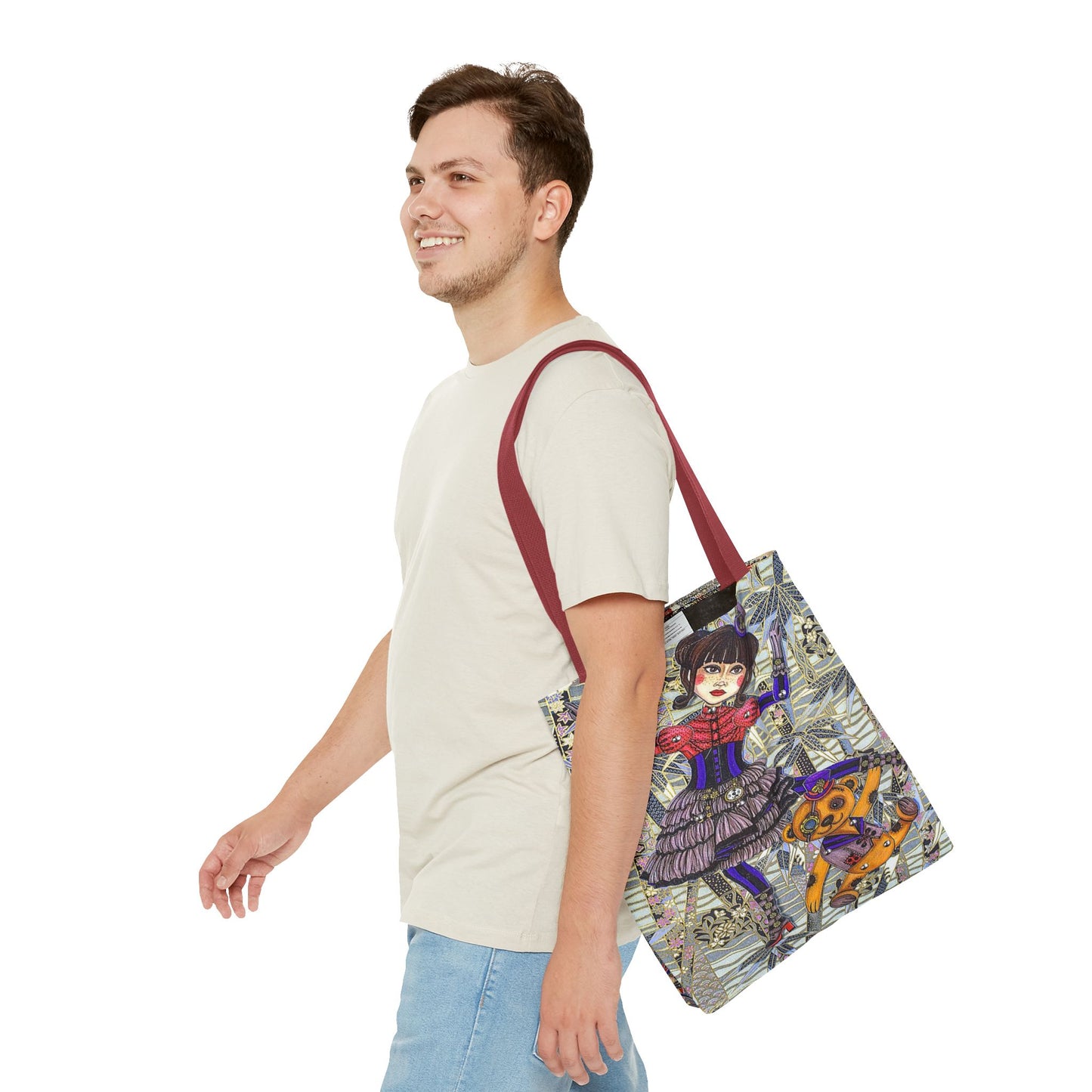 Gothic Steampunk Anime Doll Tote Bag 2
