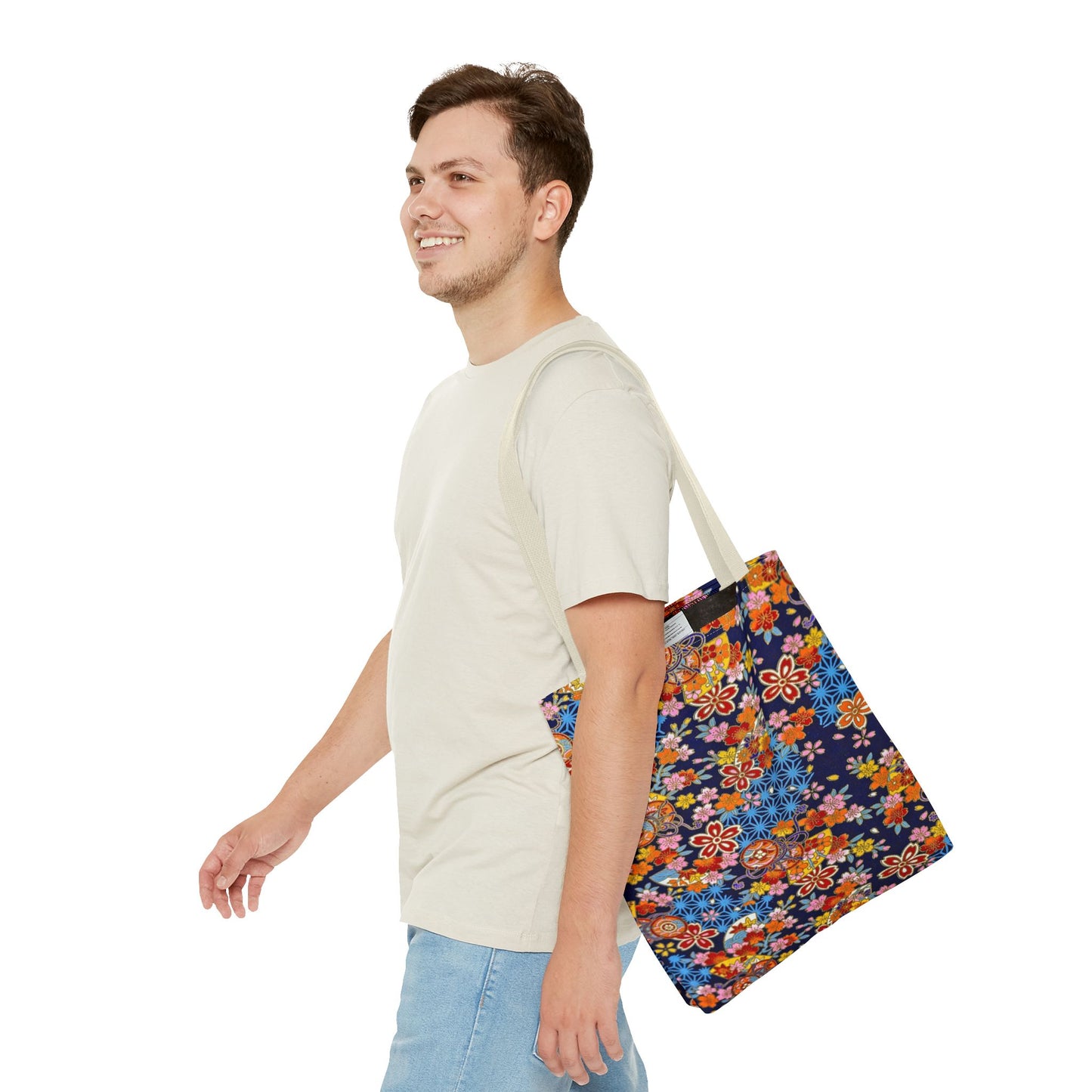 Kimono Flowers Tote Bag