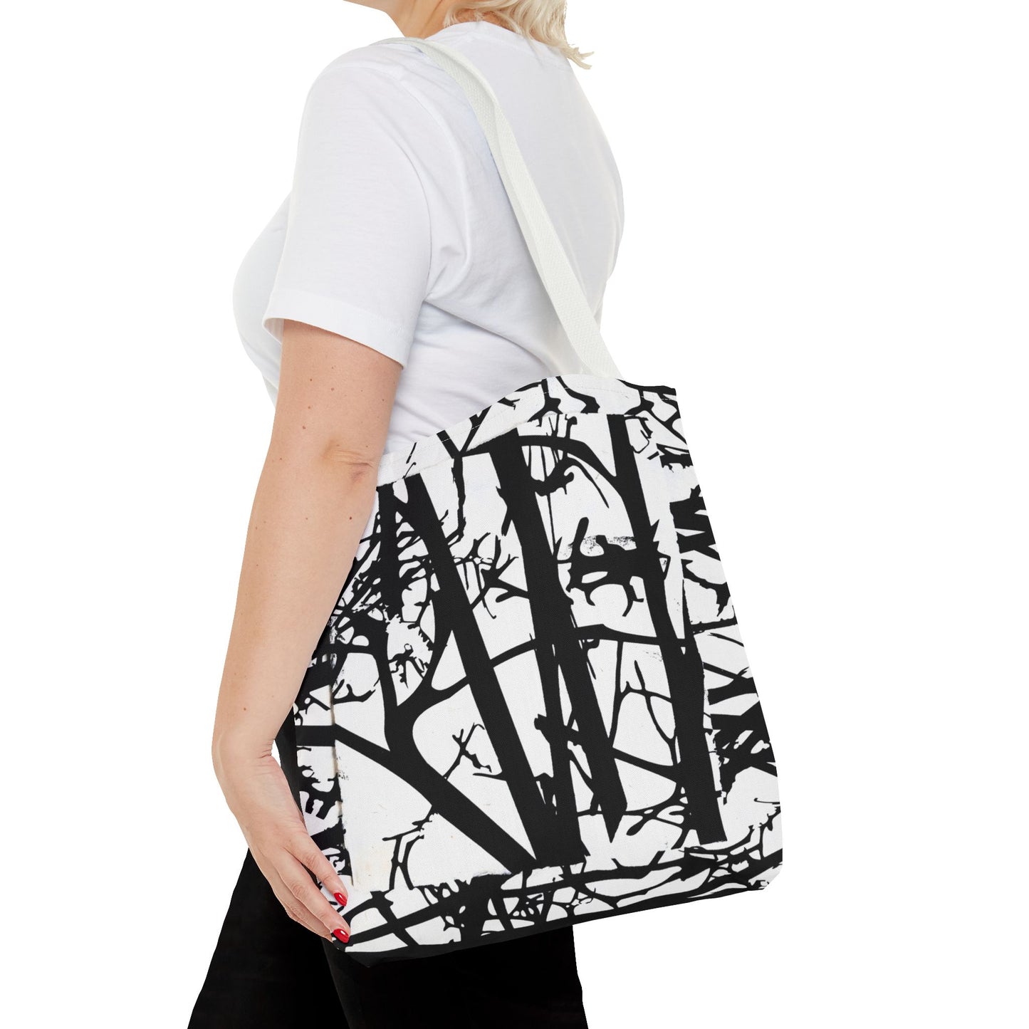 Black Trees  Tote Bag