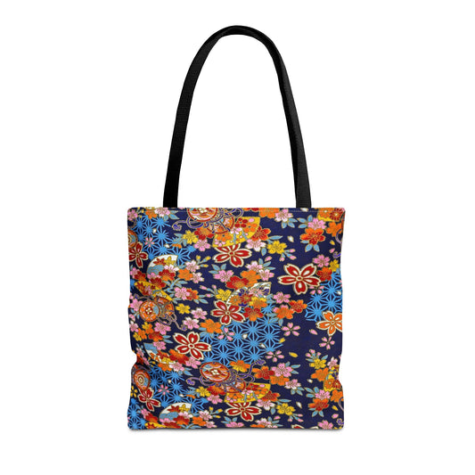 Kimono Flowers Tote Bag