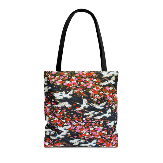 Birds Wisteria Tote Bag