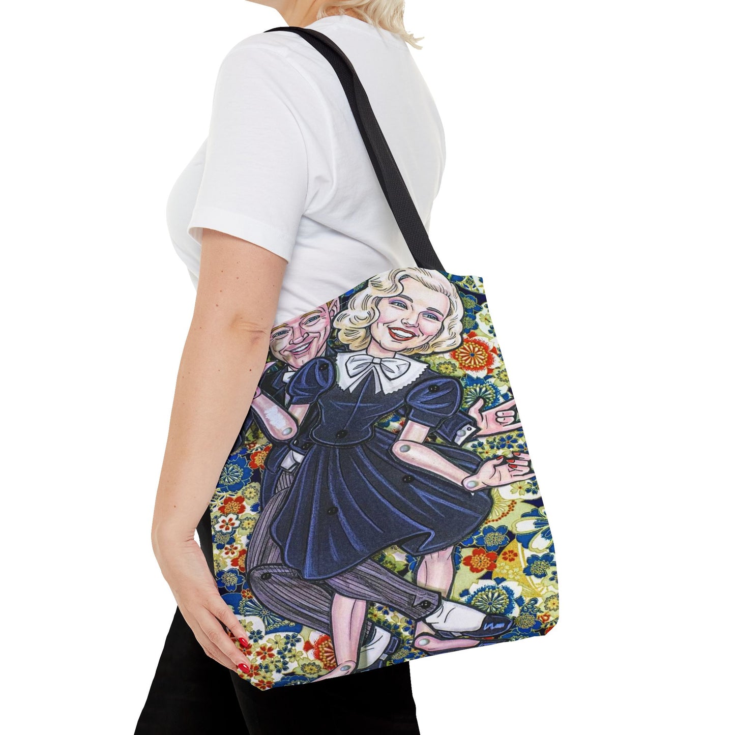 Fred Astaire Ginger Rodgers Dancing Stars Tote Bag 3