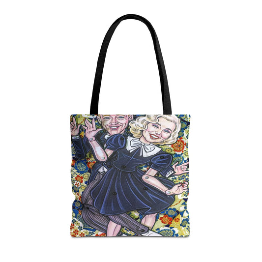 Fred Astaire Ginger Rodgers Dancing Stars Tote Bag 3