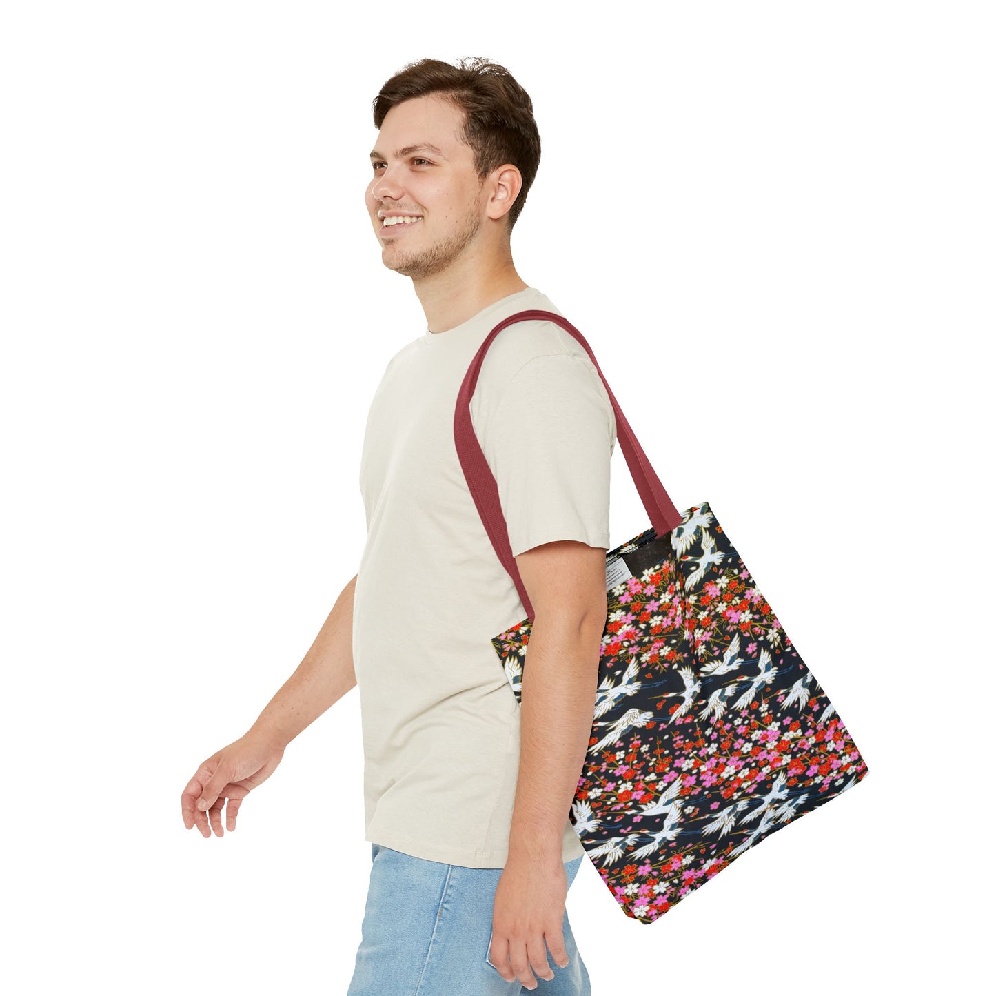 Birds Wisteria Tote Bag