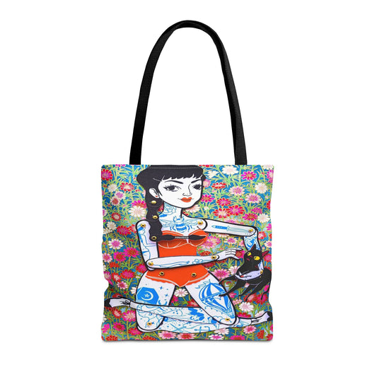 Tattooed Doll Tote Bag  2