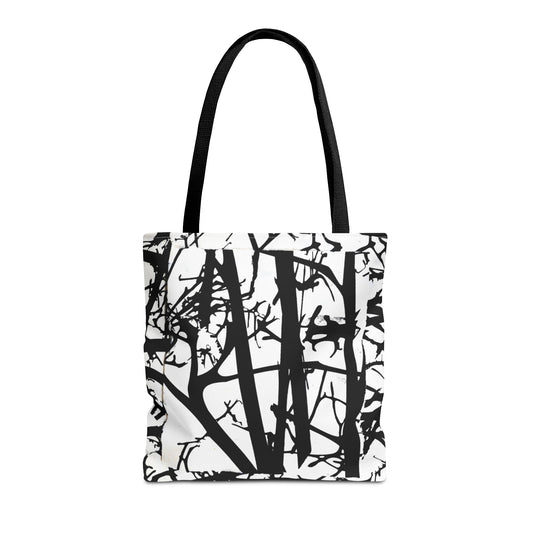 Black Trees  Tote Bag