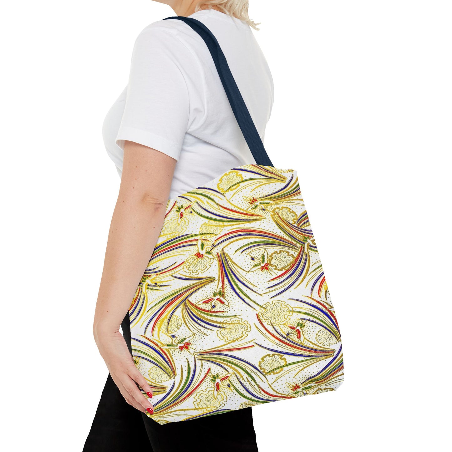 Tsuru Yukiwa Cranes Tote Bag / Yellow